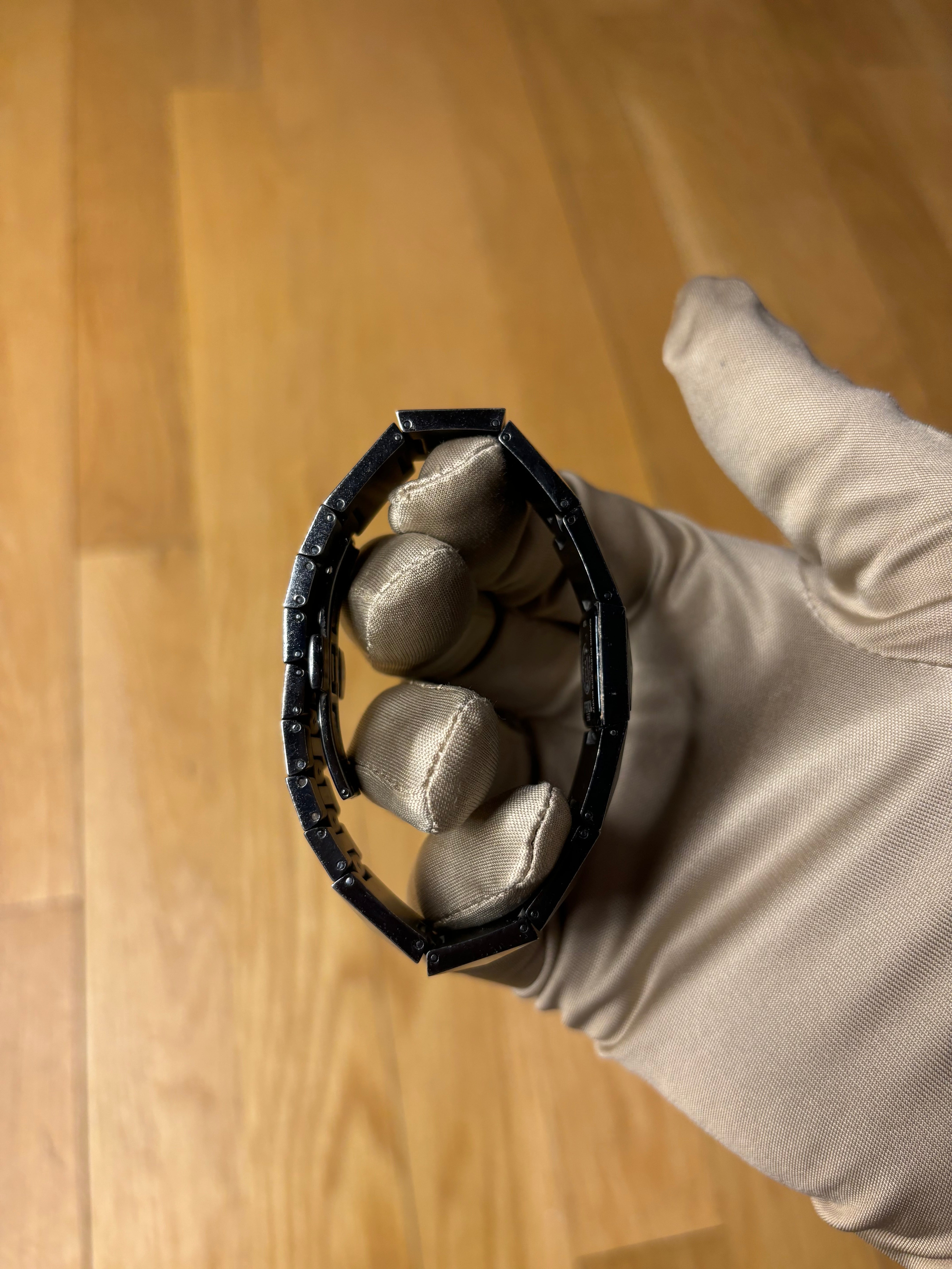 Fendi Black 4270L Ion Plated Geometric Watch