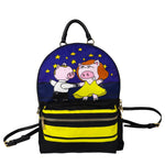 Dolce & Gabbana Multicolor Nylon Leather Trim Super Pig Cartoon Backpack