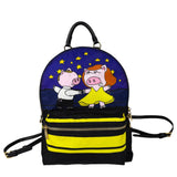 Dolce & Gabbana Multicolor Nylon Leather Trim Super Pig Cartoon Backpack