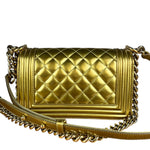 Chanel Gold Metallic CC Boy Bag 2014