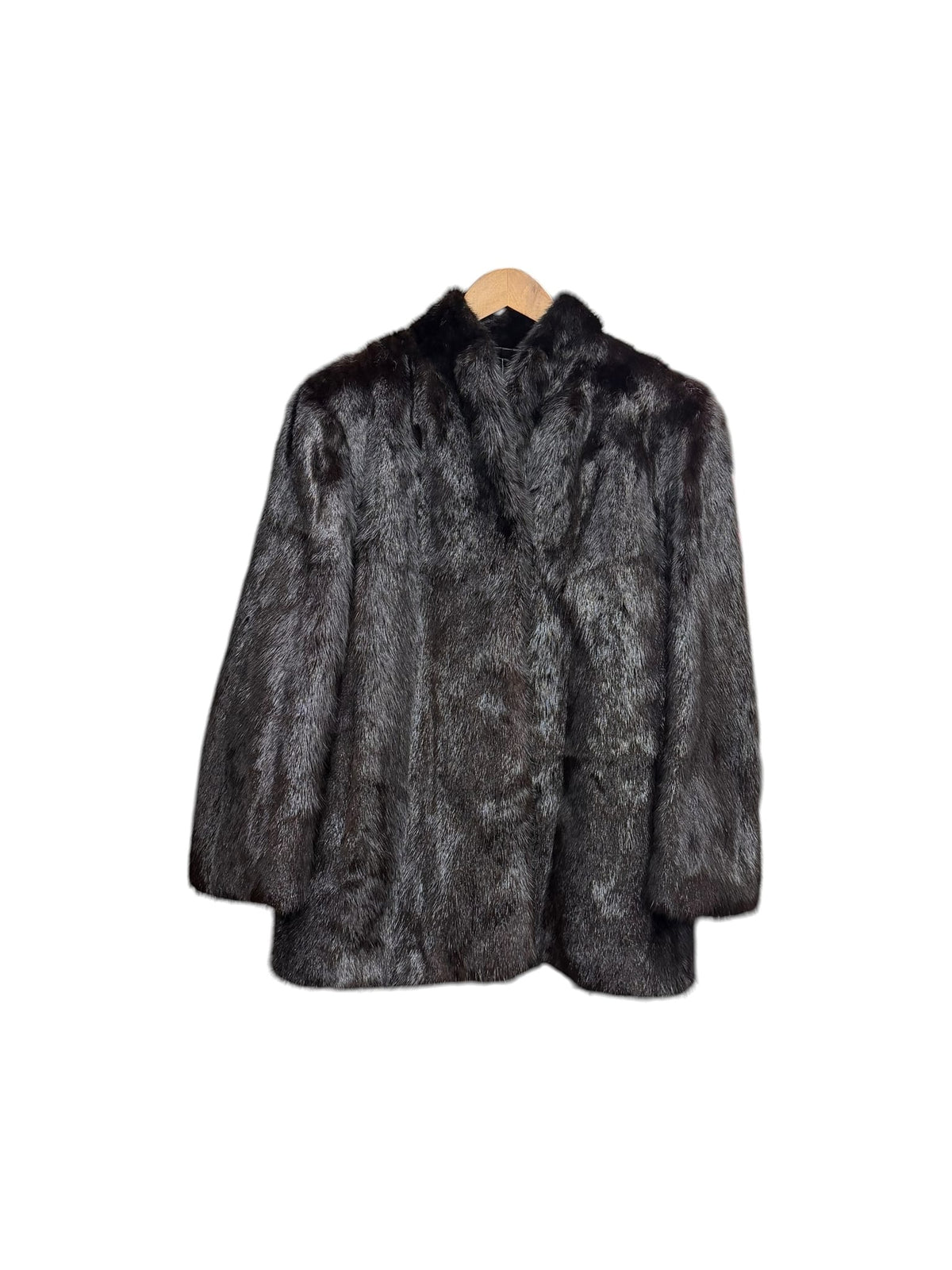 Vintage Dark Brown Mink Fur Coat