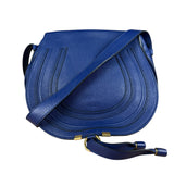 Chloe Large Marcie Saddle Bag Blue
