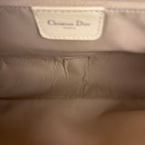 Christian Dior Vintage Beige Leather Stitch Saddlebag