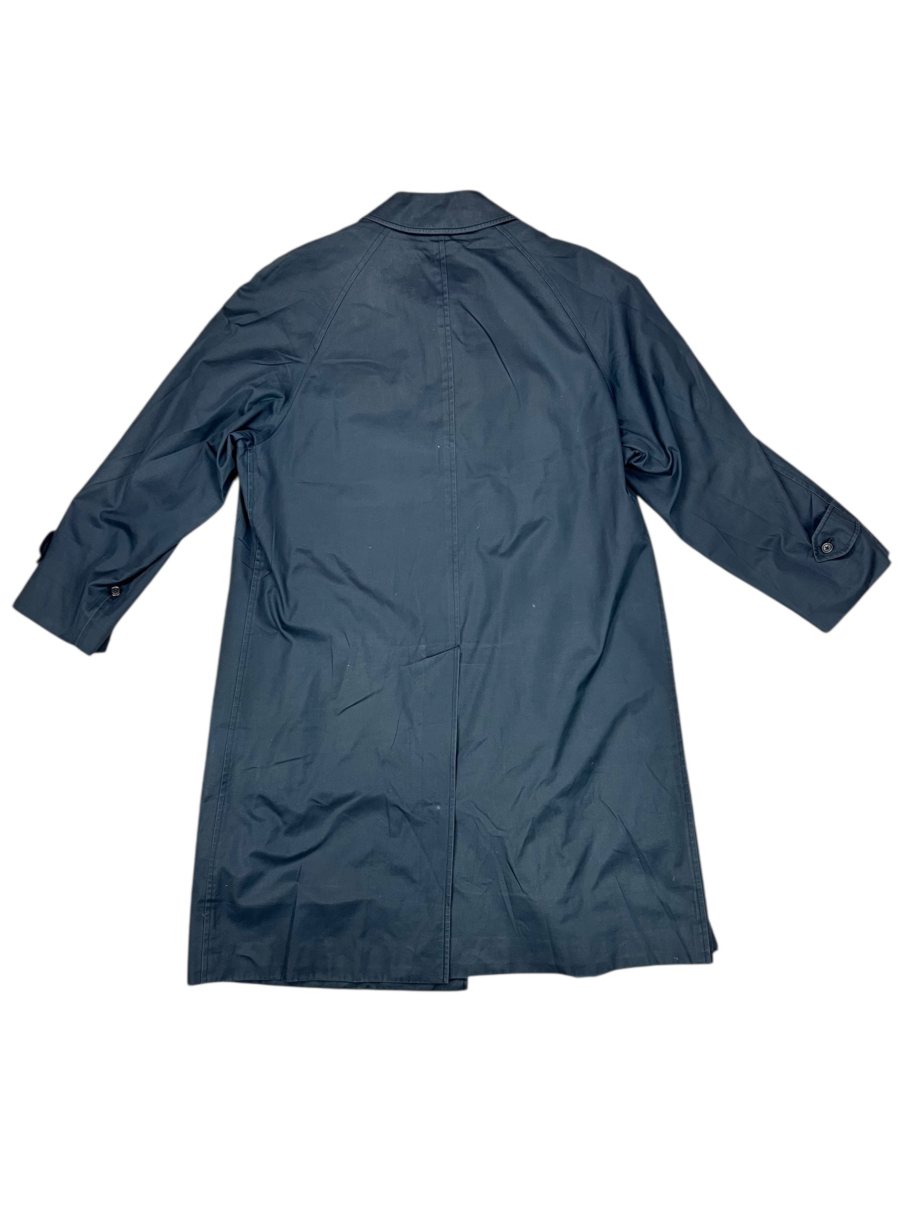 Burberry Vintage Dark Navy Mid-Length Trench Coat