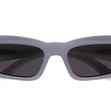 Balenciaga Grey BB0266S Rectangular Logo Sunglasses