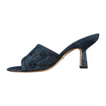 Gucci Denim Sparkle Monogram Heels