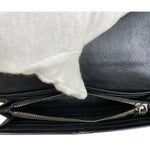 Bottega Veneta Woven Long Wallet Black