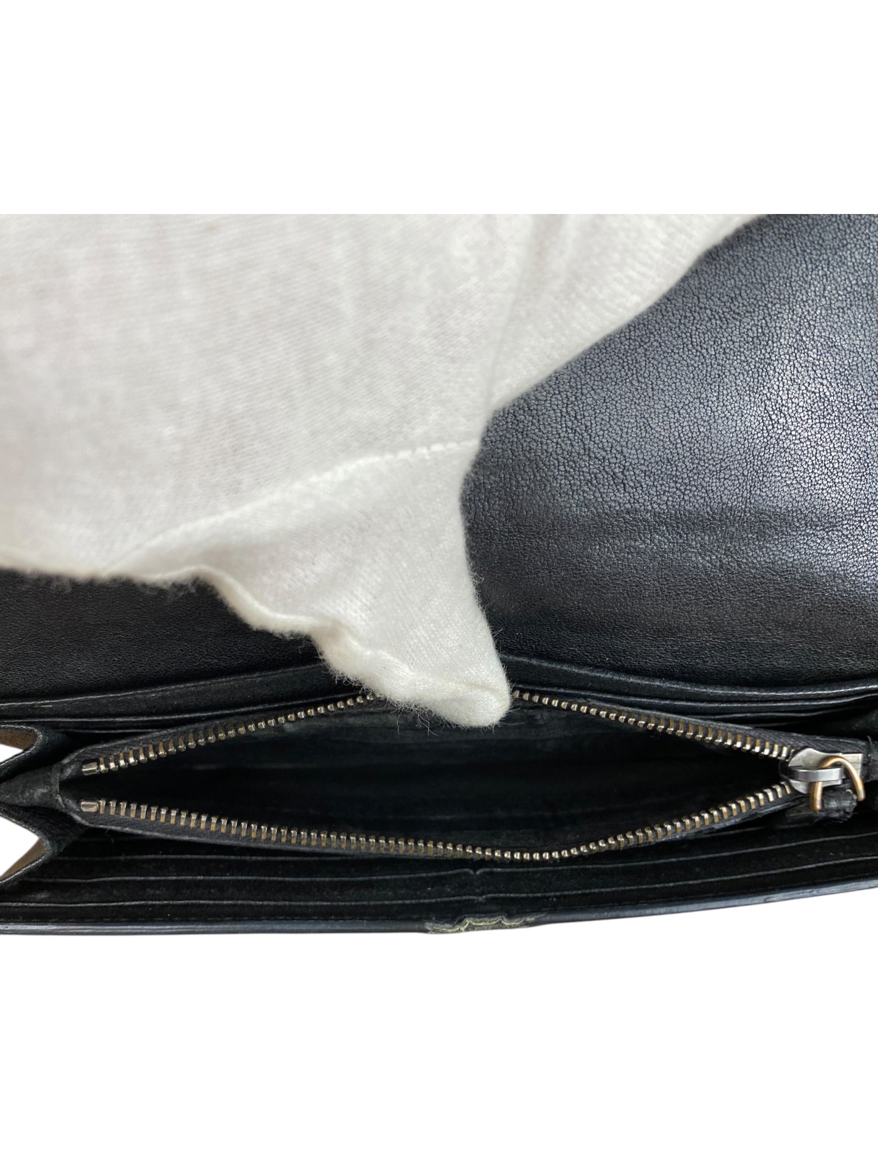 Bottega Veneta Woven Long Wallet Black