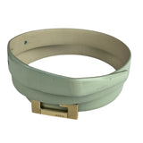 Gucci G Logo Thin Leather Mint Belt