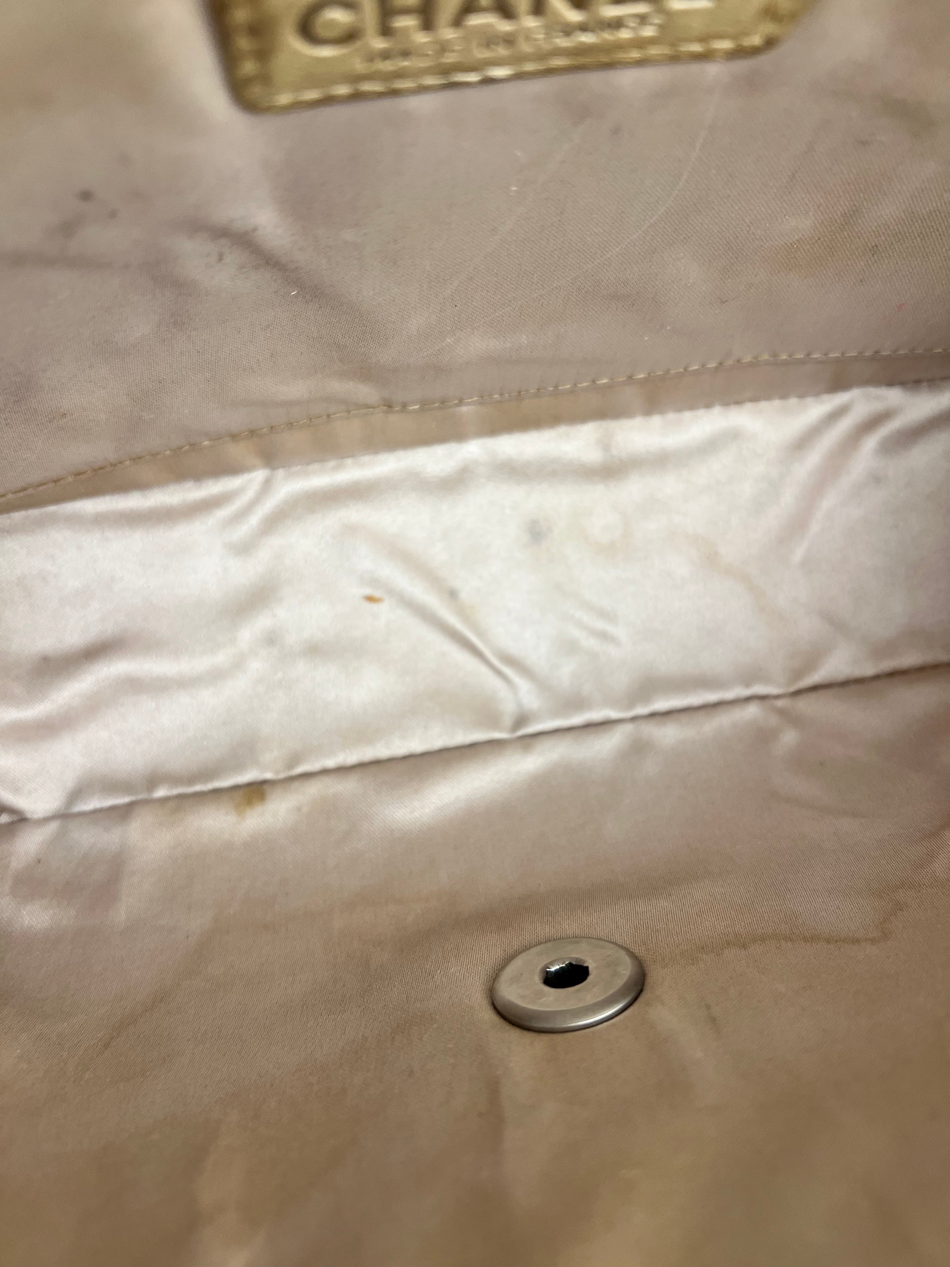 Chanel Vintage Beige Travel Line Classic Flap 2001