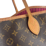 Louis Vuitton Monogram Neverful MM Pink Canvas-Lined Tote Bag