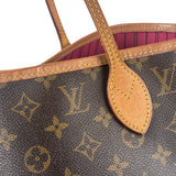 Louis Vuitton Monogram Neverful MM Pink Canvas-Lined Tote Bag