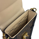 Louis Vuitton Black Monogram Vertical Trunk Pochette