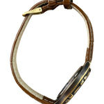 Alba Moon Phase Month Day Date Brown Leather Strap