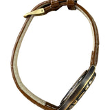 Alba Moon Phase Month Day Date Brown Leather Strap