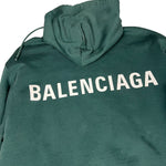 Balenciaga Back Logo Hoodie Green