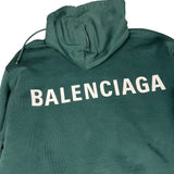 Balenciaga Back Logo Hoodie Green