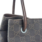 Gucci GG Denim leather Trim Gifford Tote Bag