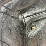 Chanel Black Quilted Leather Chocolate Bar Bowling Handbag