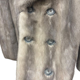 Vintage Koslouis Light Grey Mink Fur Coat