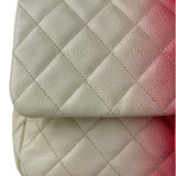 Chanel Quilted Caviar Ivory/Pink Ombre Jumbo Flap 2013