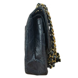 Chanel Dark Navy Quilted Leather Two-Toned CC Double Flap Bag '86-'88
