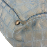Chanel Blue Leather Trim New Travel Tote Bag 2002