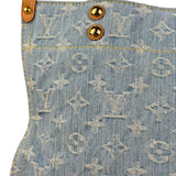 Louis Vuitton Monogram Denim Let Go PM 2Way Tote Handbag