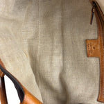 Gucci Vintage Denim Leather Trim Jackie Shoulder Bag