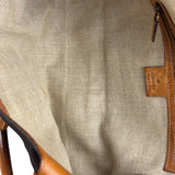 Gucci Vintage Denim Leather Trim Jackie Shoulder Bag