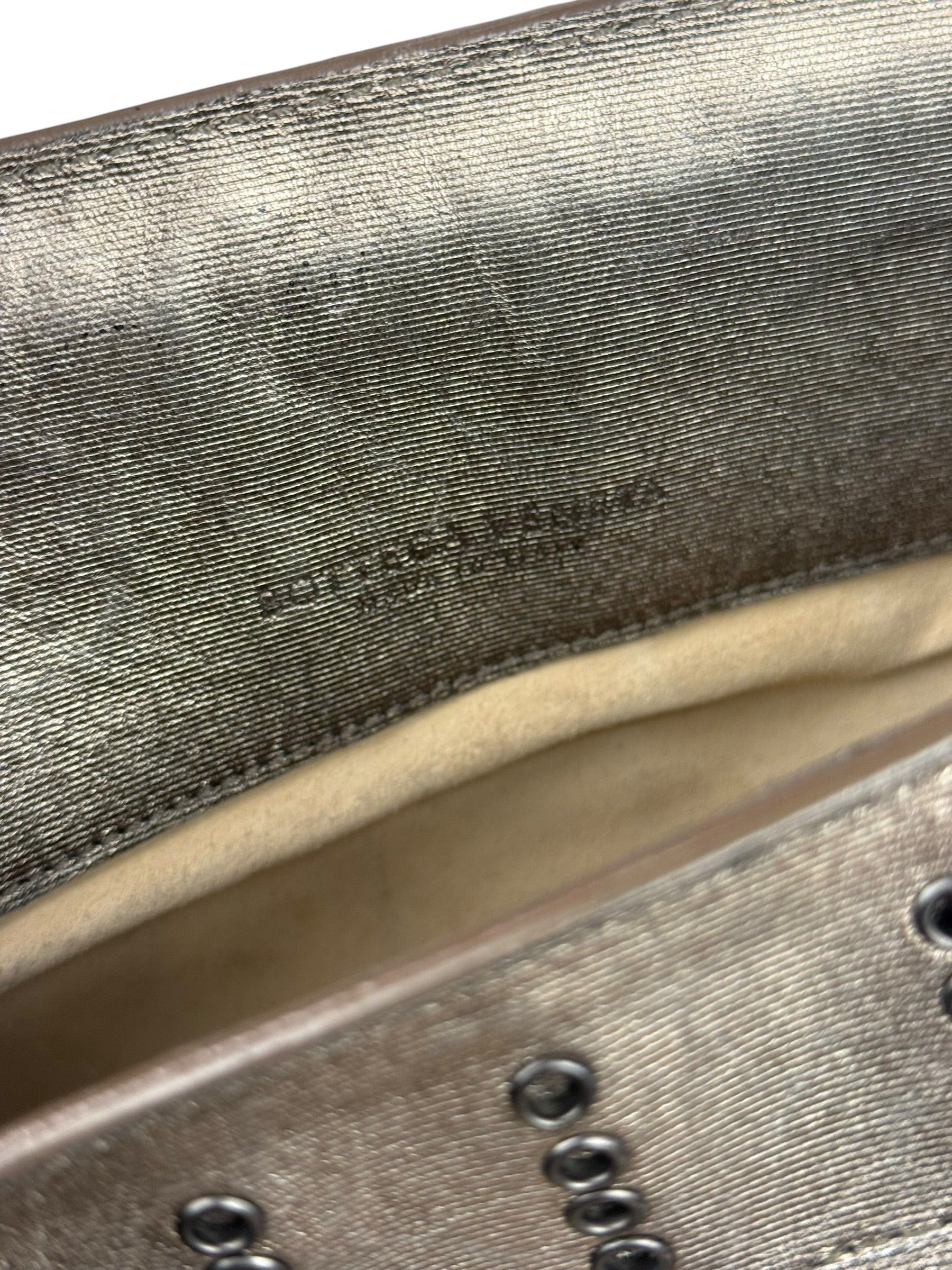 Bottega Veneta Metallic Pleated Shoulder Bag