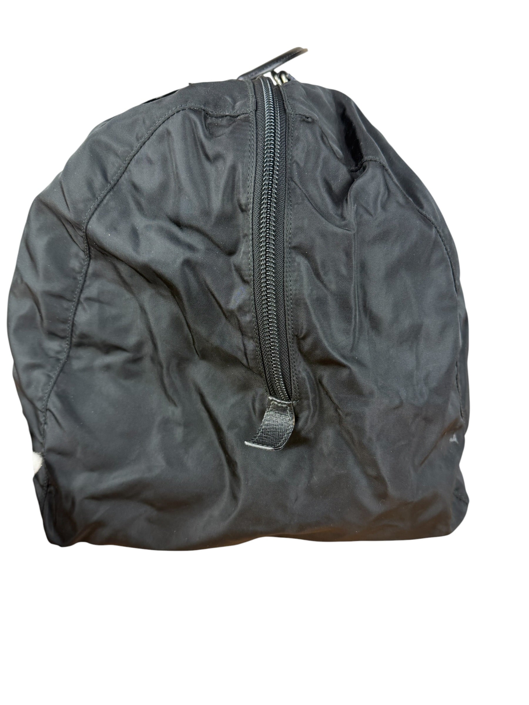 Prada Black Nylon Saffiano Travel Bag