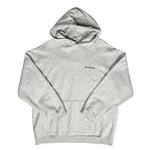 Balenciaga Logo Pullover Hoodie Grey