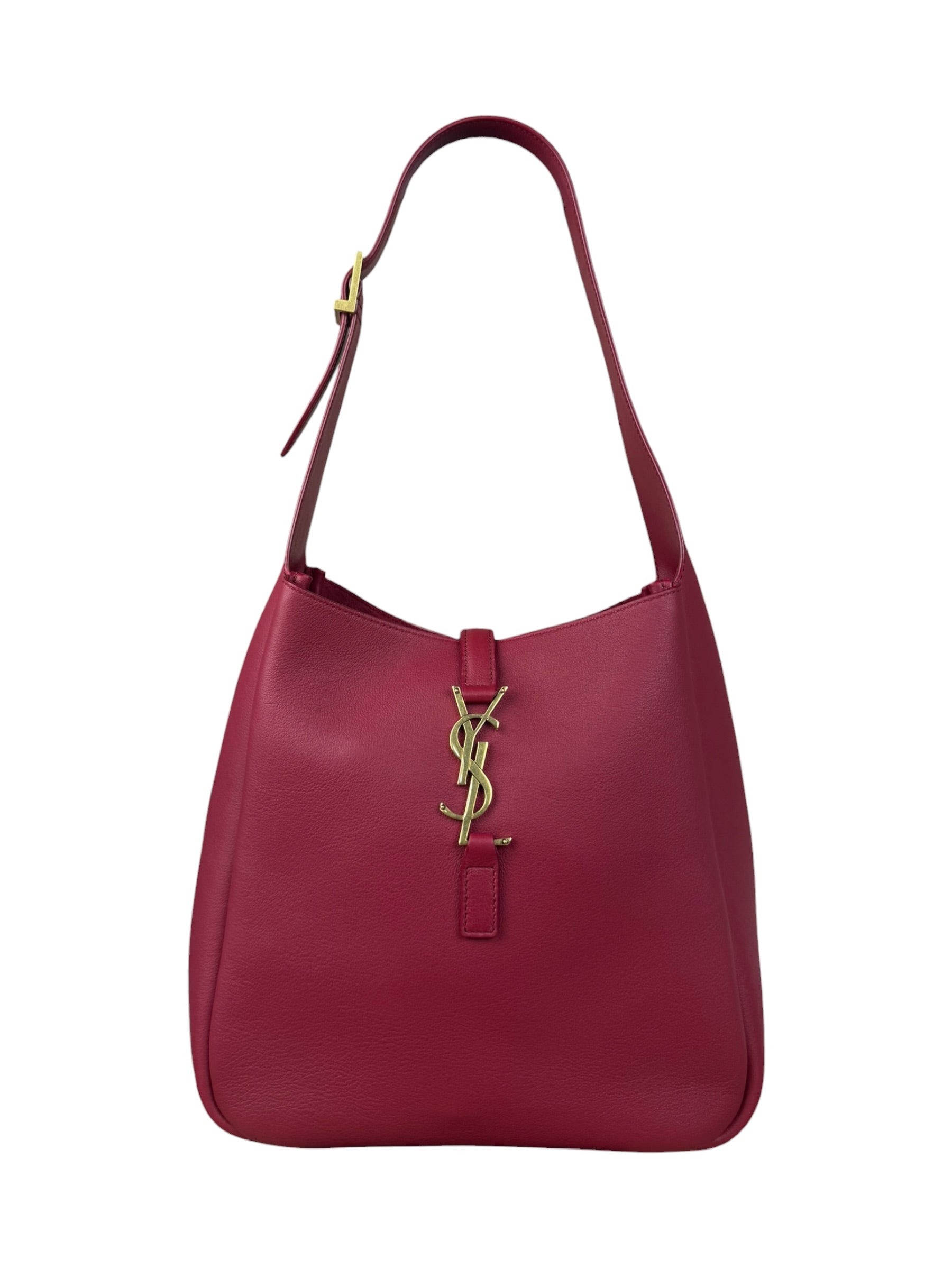 Saint Laurent Raspberry Pink Le 5 A 7 Hobo