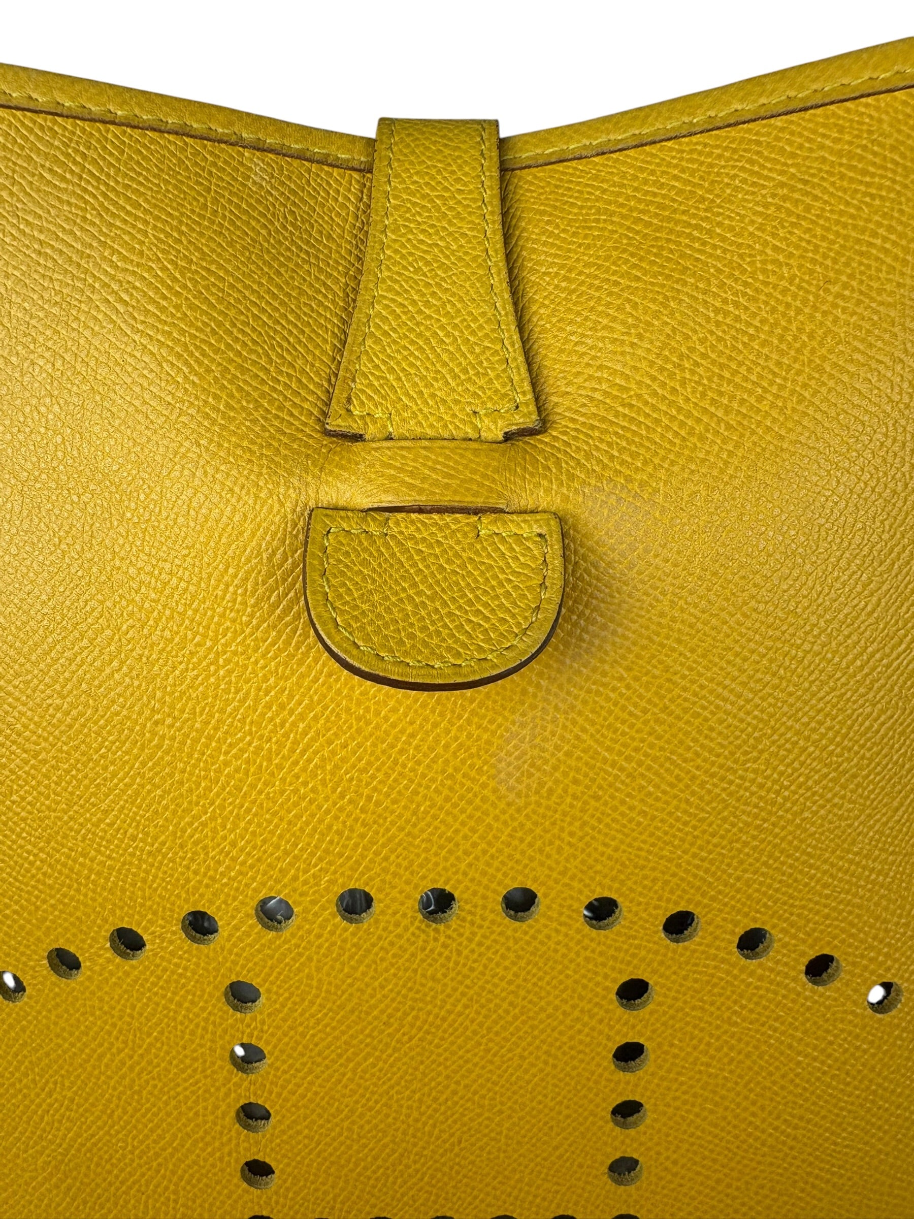 Hermes Evelyne Taurillon Clemence Leather Shoulder Bag