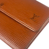 Louis Vuitton Orange Epi Leather Sarah Long Flap Wallet