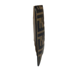 Fendi Brown Leather FF Zip Coin/Card Case