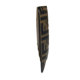 Fendi Brown Leather FF Zip Coin/Card Case