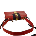 Gucci Red Leather Sylvie Shoulder Bag