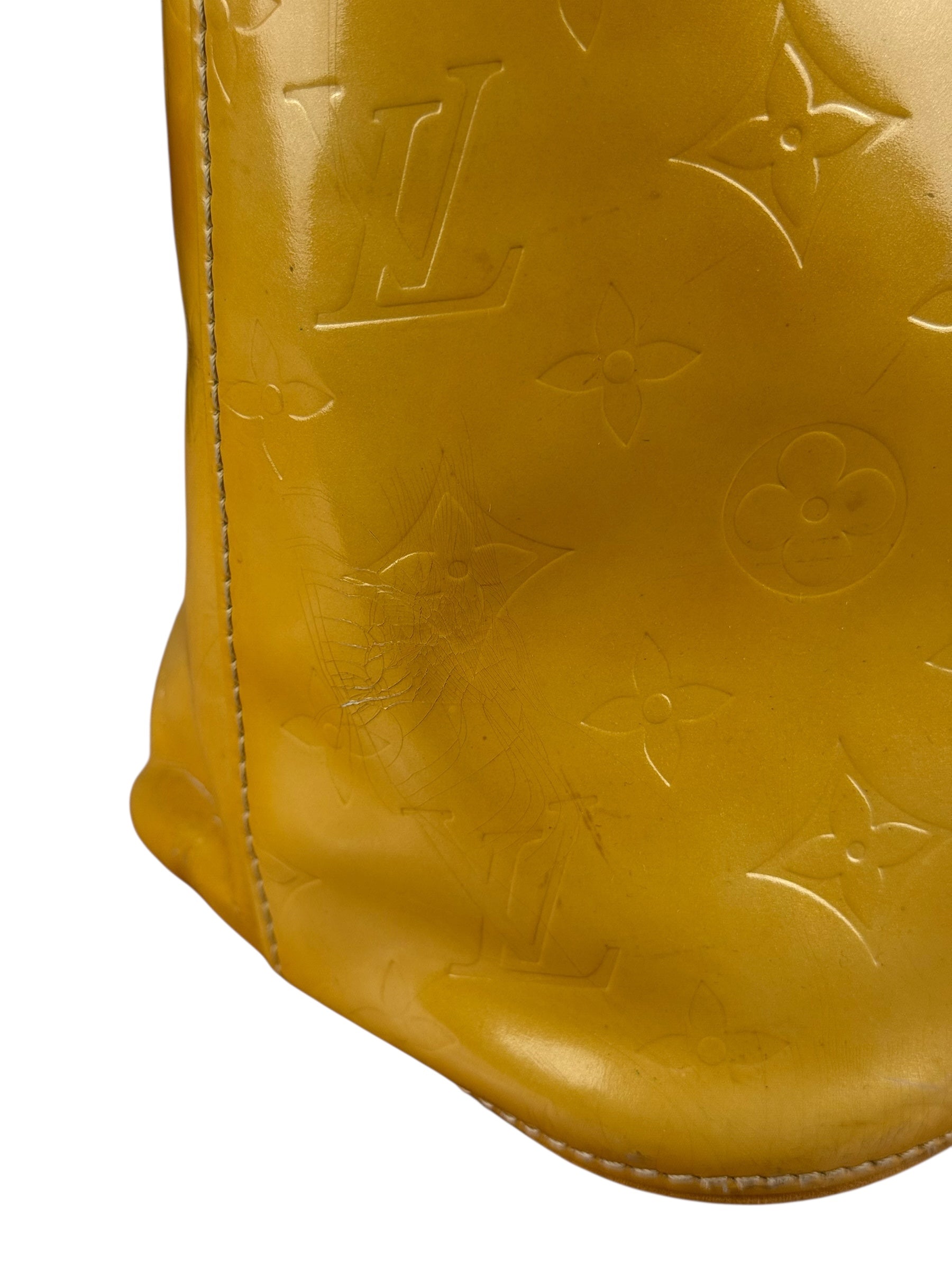 Louis Vuitton Vintage Monogram Vernis Houston Yellow