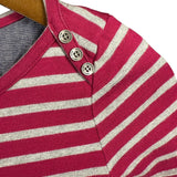 Burberry Blue Label Striped Logo Top