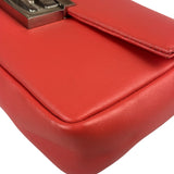 Fendi Coral Pink Leather Mini Baguette