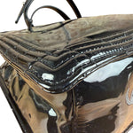 Chanel Black Patent Leather Boy Tote Two-Way Bag 2012