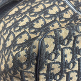 Christian Dior Vintage Navy Blue Trotter Boston Bag