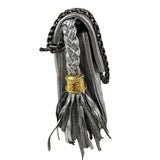Chanel Vintage Metallic Silver Quilted Tassel Flap Bag 1997