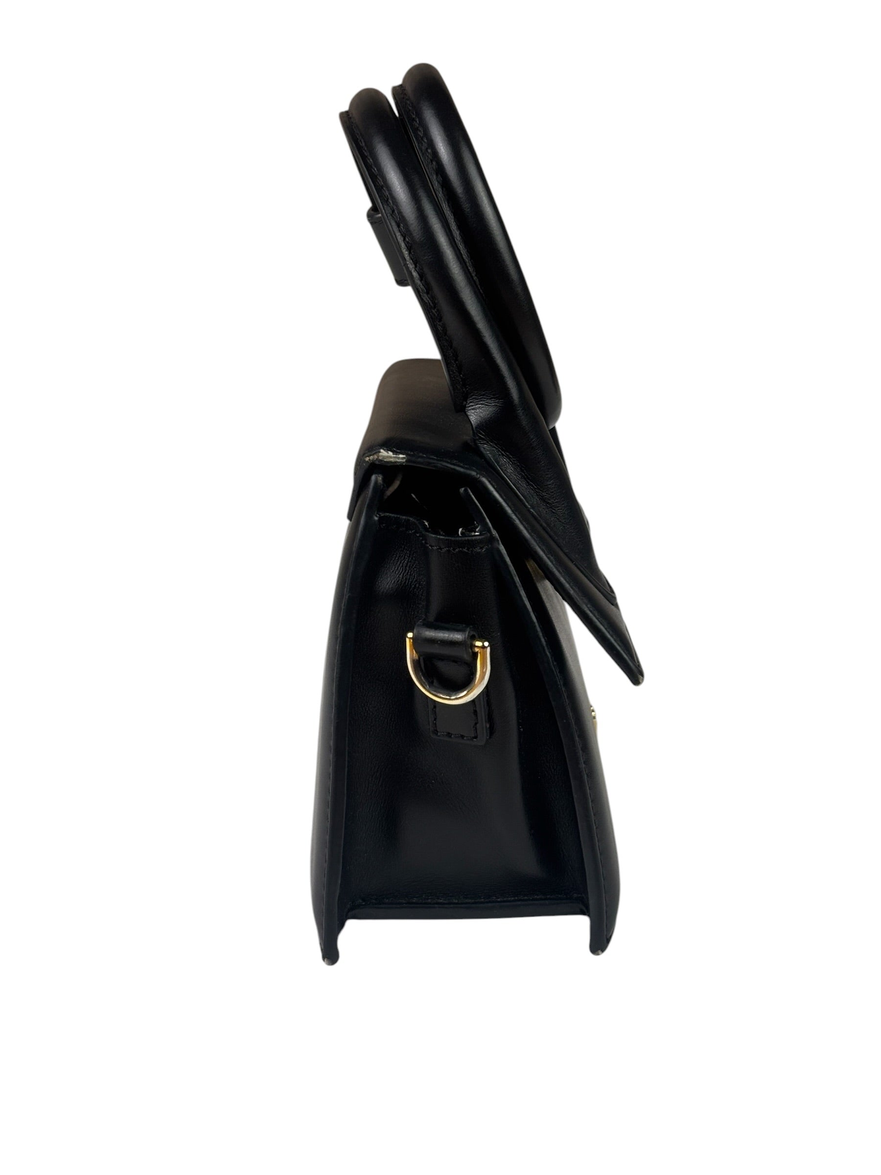 Jacquemus Black Leather The Knot Chiquito Two-Way Bag
