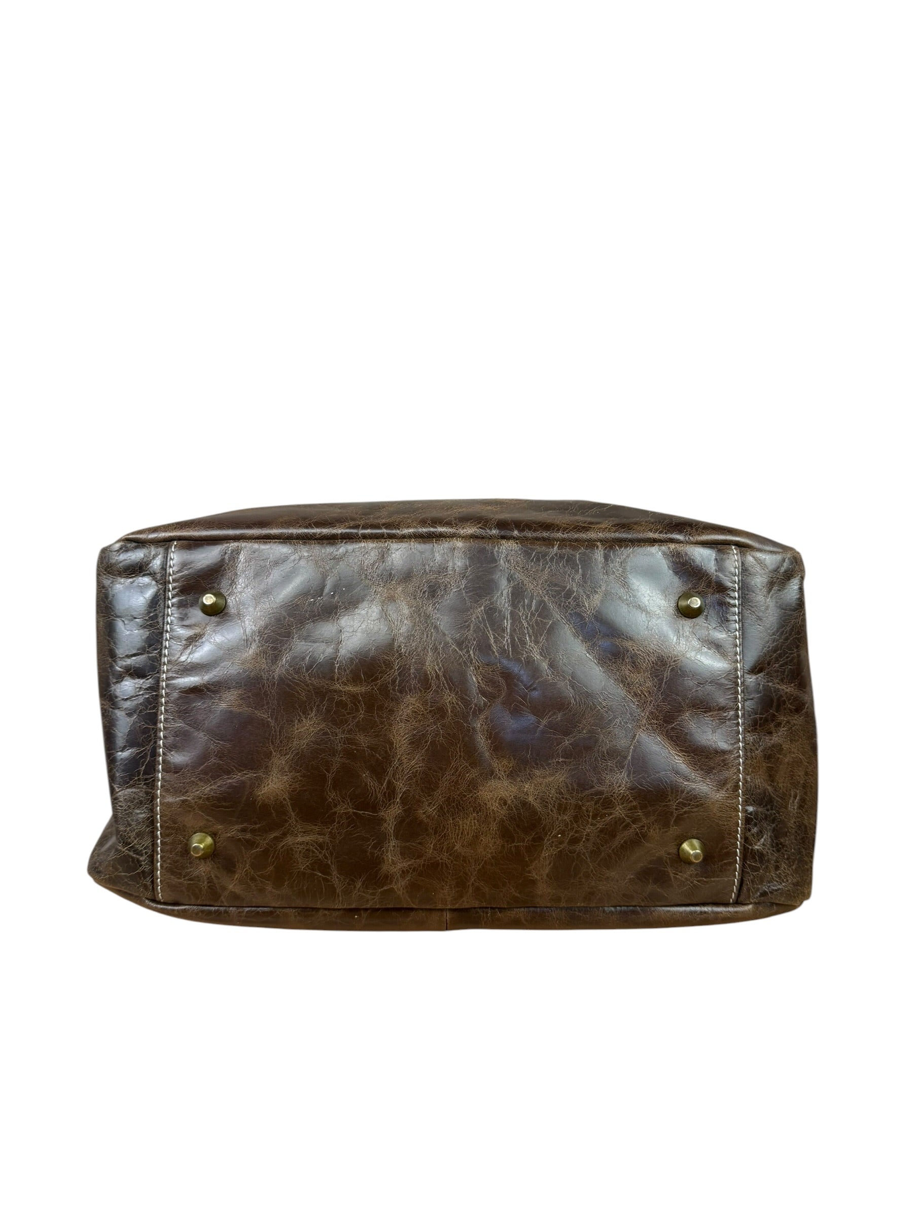 Balenicaga Brown Leather Whistle Handbag