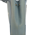 Balenciaga Light Blue Leather Trim Cabas XS Tote Bag