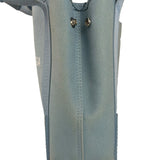 Balenciaga Light Blue Leather Trim Cabas XS Tote Bag