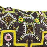 Fendi Canvas Baguette Dark Brown Beaded